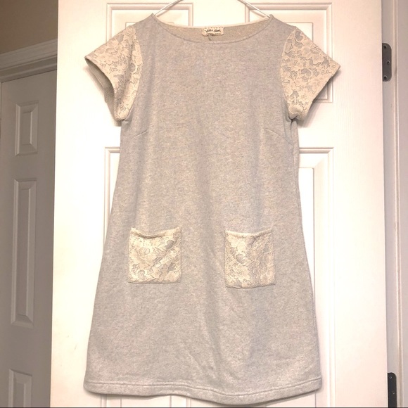 Anthropologie Dresses & Skirts - Anthropologie size small dress gray and cream
